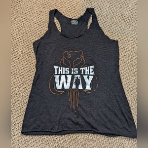 Hot Topic black Mandalorian tank top